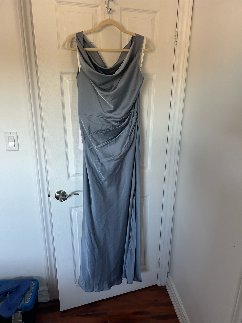 NWT Azazie Emerson Dress - Dusty Blue